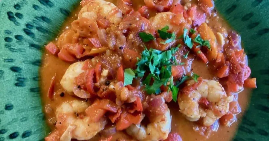 Gamba’s in pittige tomatensaus