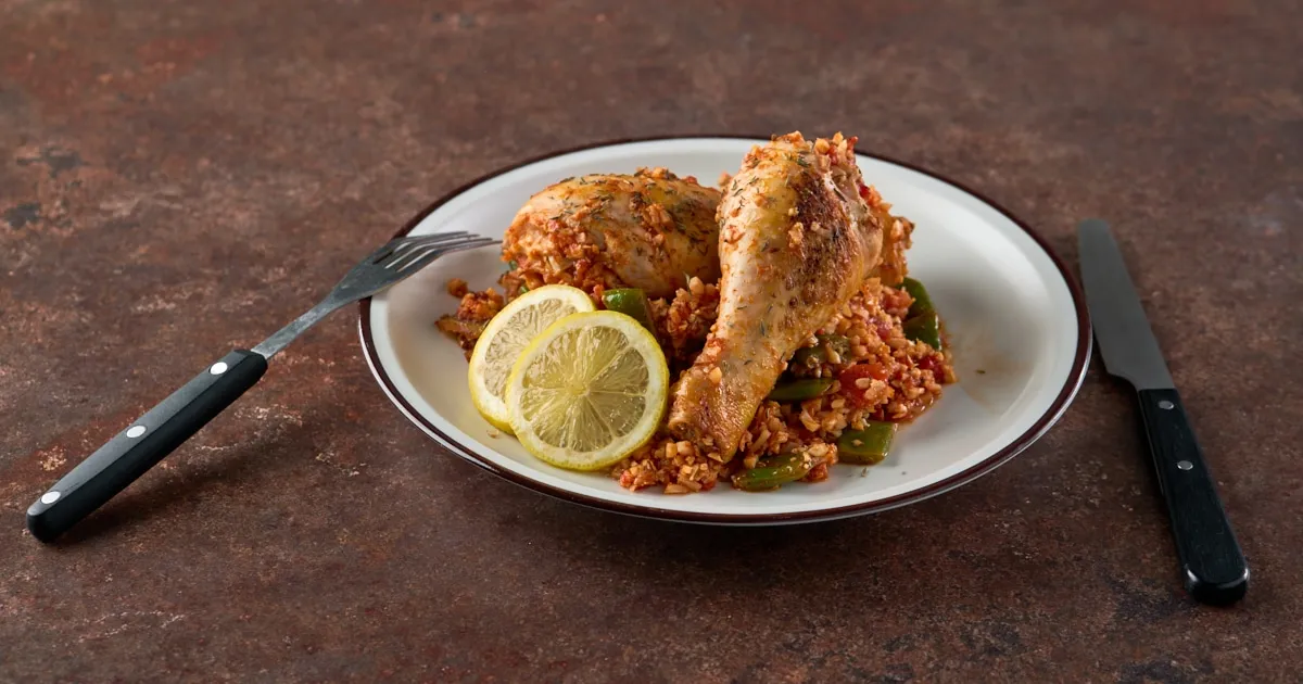 Paleo paella de pollo