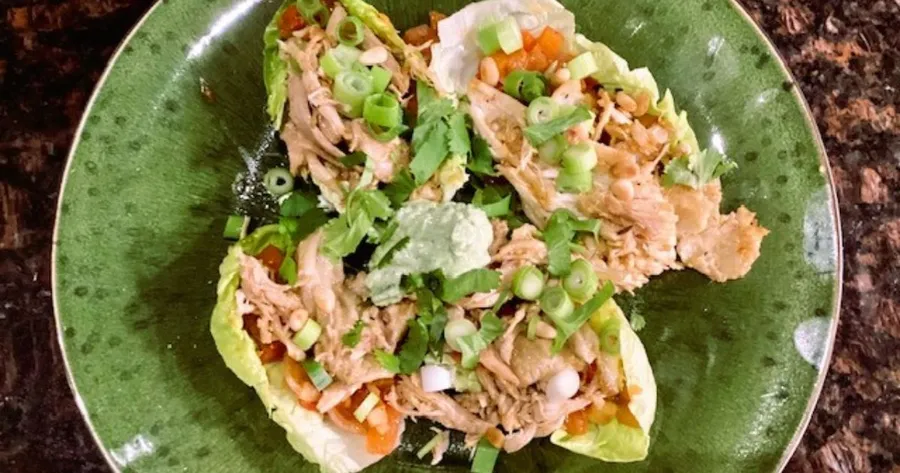 Romaine sla wraps met kip