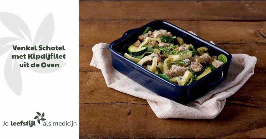 Social image - Gegratineerde kipdijfilet met venkel en spinazie