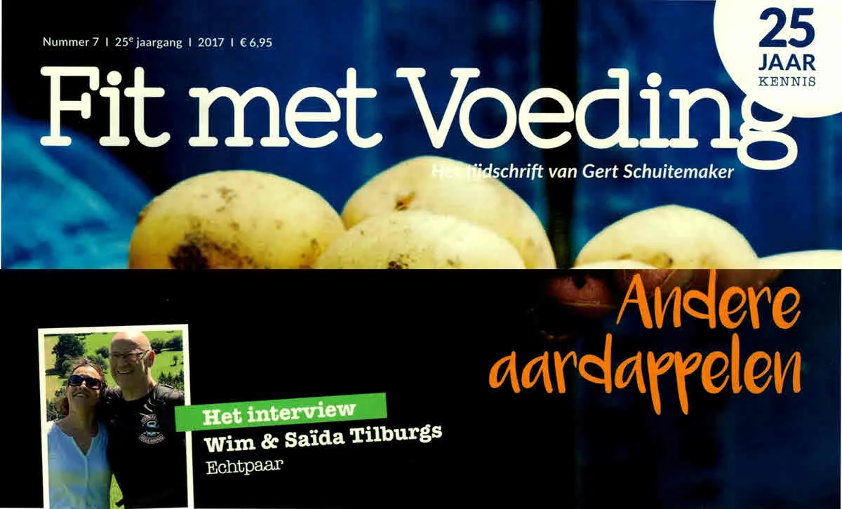 Voorpagina tijdschrift Fit met Voeding bijgewerkt