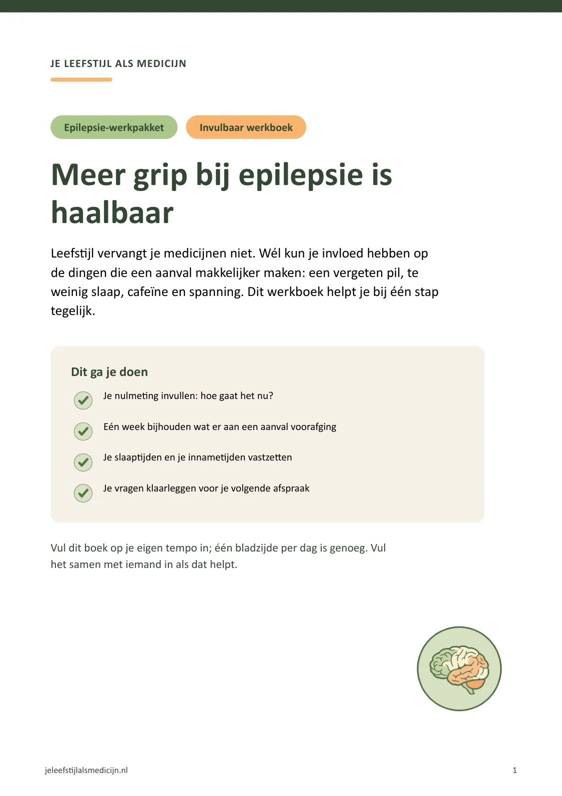 Voorpagina van Werkboek epilepsie