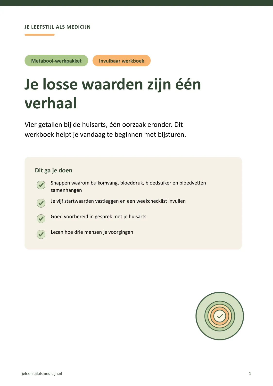 Voorpagina van Werkboek metabool syndroom
