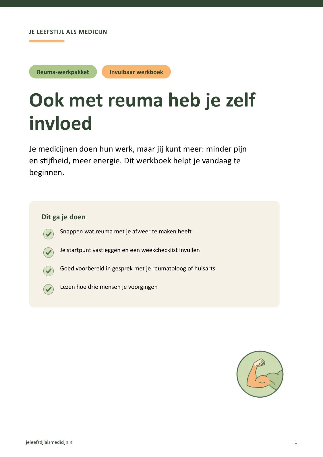Voorpagina van Werkboek reuma